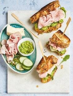 Marmiton 83 Sandwich jambon camembert et guacamole