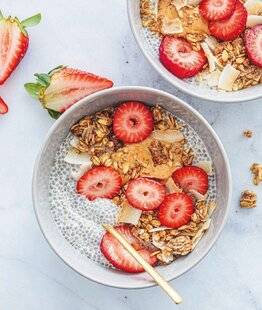 Marmiton 83 Pudding de chia fraise et granola