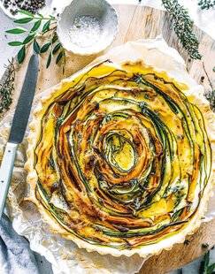 Marmiton 83 Quiche spirale façon tian de légumes