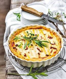 Marmiton 83 Quiche asperge, parmesan et chorizo
