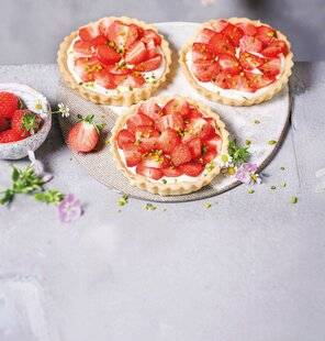Marmiton 83 Tartelette aux fraises et à la pistache