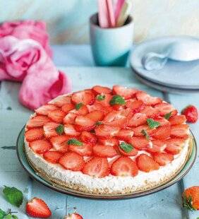 Marmiton 83 Cheese-cake fraise chocolat blanc