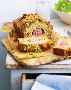Marmiton 83 Cake à la saucisse et aux fèves