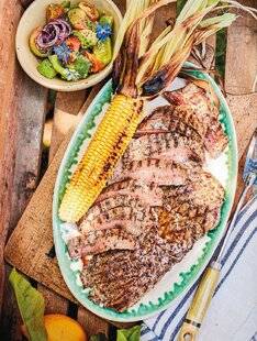 Marmiton 84 Bavette et maïs grillés