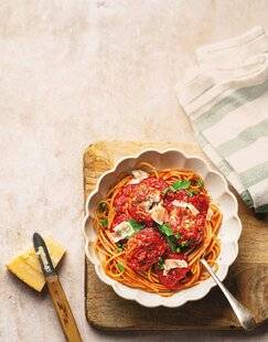Marmiton 84 Spaghettis aux boulettes sauce tomate