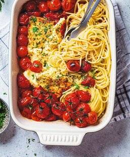 Marmiton 84 Spaghettis, tomates confites et feta grillée