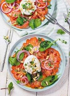 Marmiton 84 Carpaccio de tomate à la burrata