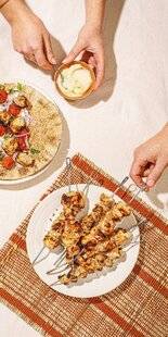 Marmiton 84 Le shish taouk, brochettes de poulet mariné