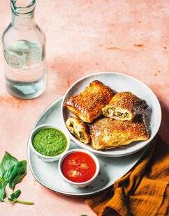 Marmiton 84 Friand de porc, pesto vert et dip tomate
