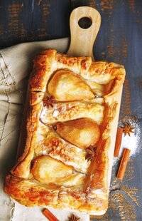 Marmiton 85 Tarte poire pochée et crème d'amande