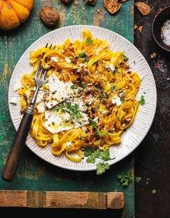 Marmiton 85 Tagliatelles à la crème de courge et feta