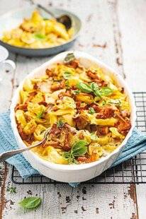Marmiton 85 Tortellinis au bouillon crémeux de girolles