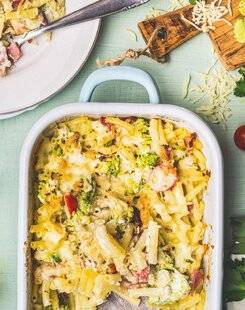 Marmiton 85 Gratin de macaronis léger