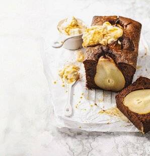 Marmiton 85 Cake au chocolat, surprise de poire