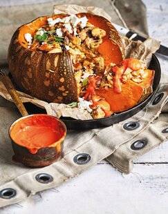 Marmiton 86 Courge musquée farcie, sauce 'nduja