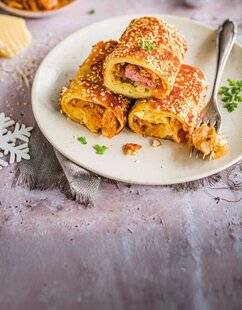 Marmiton 86 Petits roulés à la viande et chou à la bière