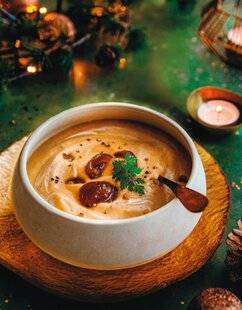 Marmiton 86 Crémeux de châtaigne au parfum de cèpe