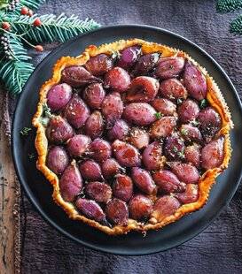 Marmiton 86 Tatin d'échalotes au lard fumé