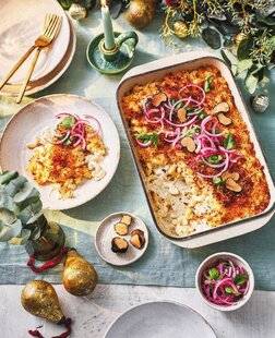 Marmiton 86 Gratin de coquillettes à la crème de truffe