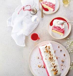 Marmiton 86 Semifreddo amande framboise