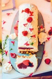 Marmiton 86 Bûche ricotta framboise