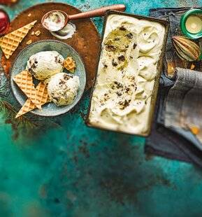 Marmiton 86 Glace chocolat blanc, rhum, raisins, spéculoos