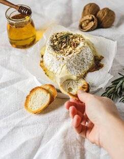 Marmiton 87 Fromage de chèvre rôti au miel