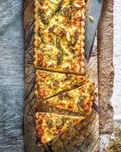 Marmiton 87 Quiche brocoli, gorgonzola et amandes