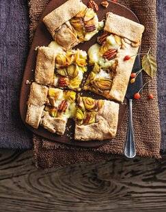 Marmiton 87 Tarte aux poireaux, gorgonzola et noix de pécan