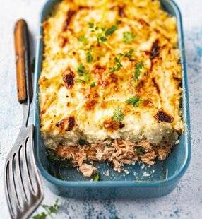 Marmiton 87 Parmentier de chou-fleur et truite