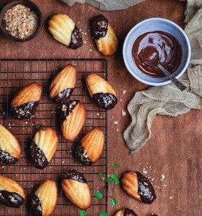Marmiton 88 Madeleines amande chocolat