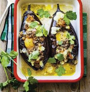 Marmiton 89 Aubergines farcies à l'agneau