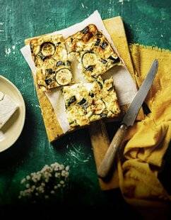 Marmiton 89 Clafoutis courgette, feta, basilic