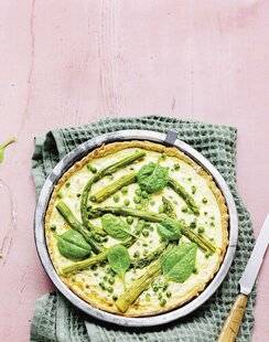 Marmiton 89 Quiche printanière aux légumes verts