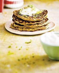 Marmiton 89 Pancakes à la farine de patate douce et chantilly coco