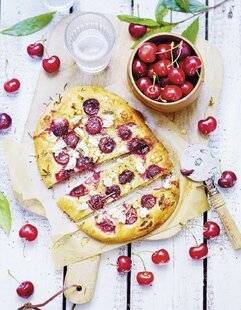 Marmiton 89 Focaccia au fromage de brebis et cerises