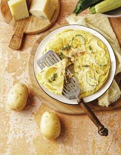 Marmiton 90 Tortilla pomme de terre, courgette et manchego