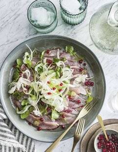 Marmiton 90 Carpaccio de bonite anisé