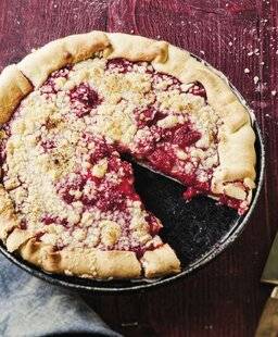 Marmiton 90 Tarte crumble à la framboise