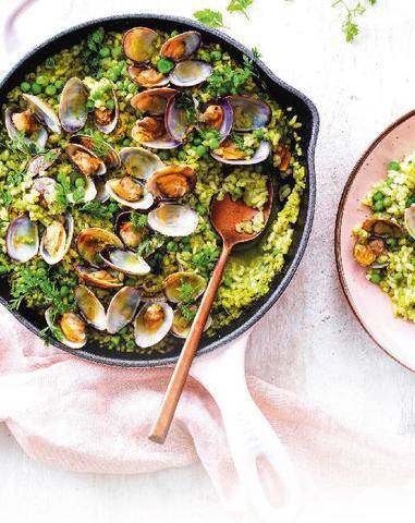 Marmiton 91 Riz vert aux palourdes