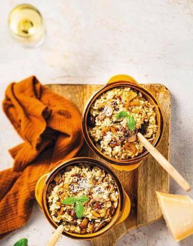 Marmiton 91 Risotto aux champignons et aux marrons