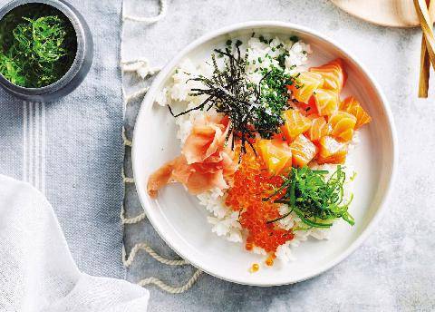 Marmiton 91 Bowl de saumon façon chirashi