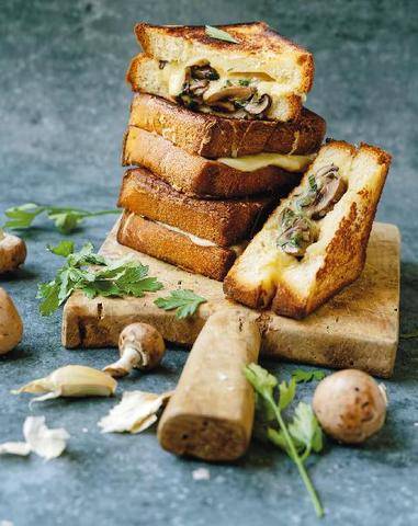 Marmiton 91 Croque-monsieur aux champignons façon pain perdu