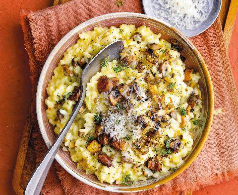 Marmiton 91 Risotto aux champignons et au parmesan
