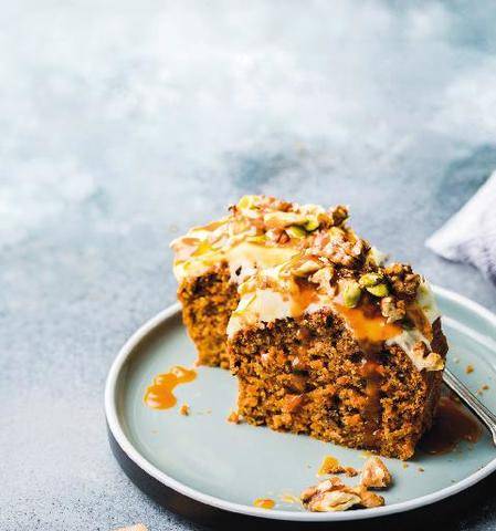Marmiton 91 Carrot-cake aux noix et caramel au beurre salé