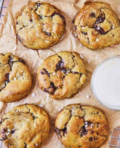 Marmiton 91 Cookies chocolat noir et fleur de sel