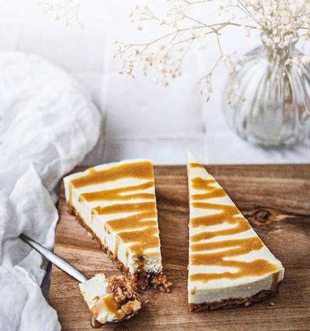 Marmiton 91 Cheese-cake vanille et caramel beurre salé