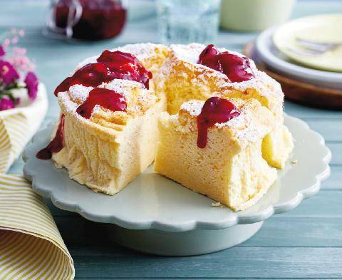Marmiton 91 Cheese-cake soufflé, coulis de fruits rouges