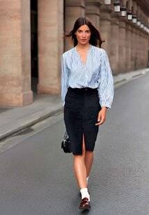 Marie France 338 Comment porter LA JUPE genou ?