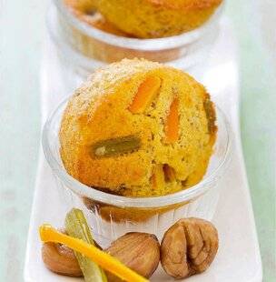 L'Ami des Jardins 1169 Muffins aux marrons et fruits confits